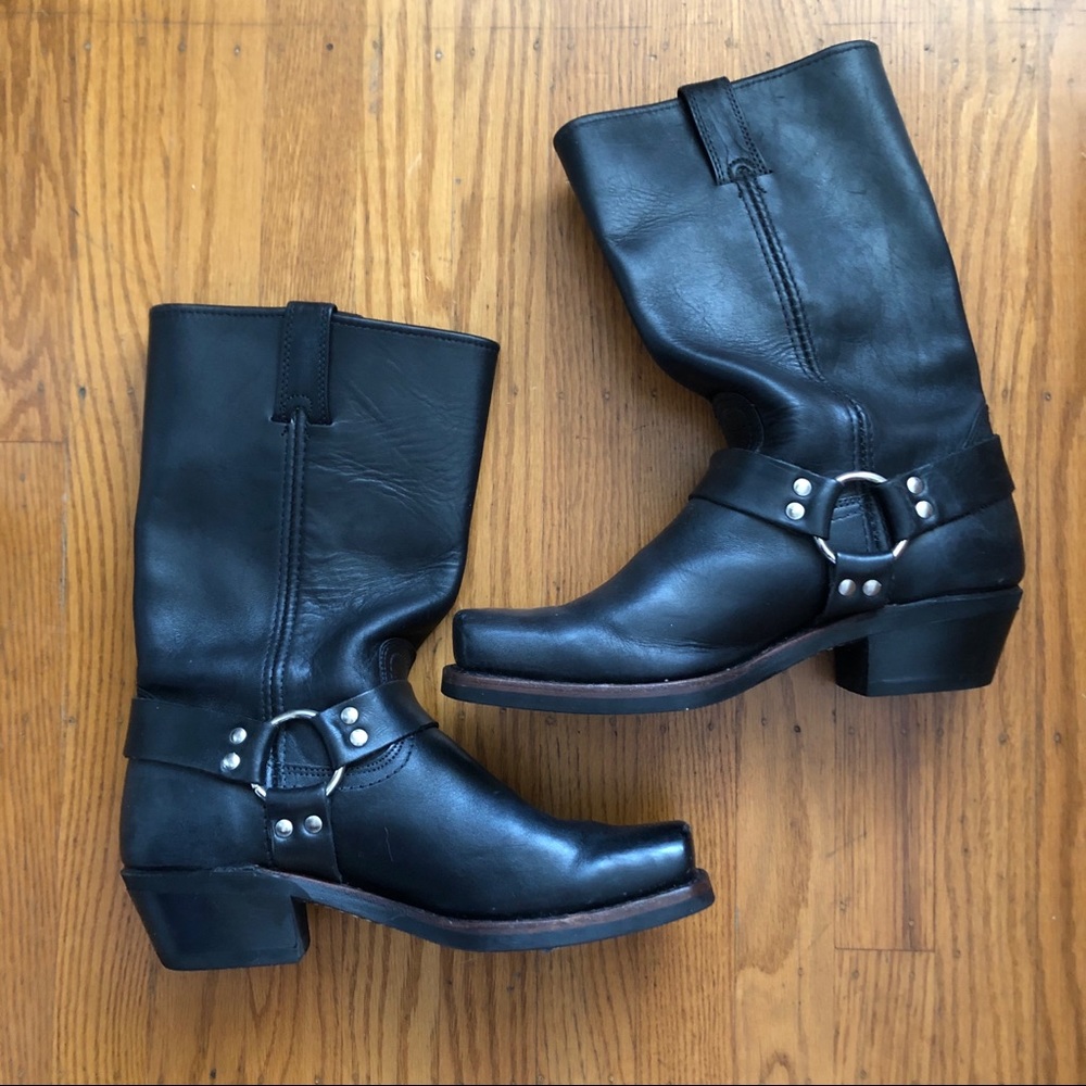 Frye Motorcycle Harness Boots 10